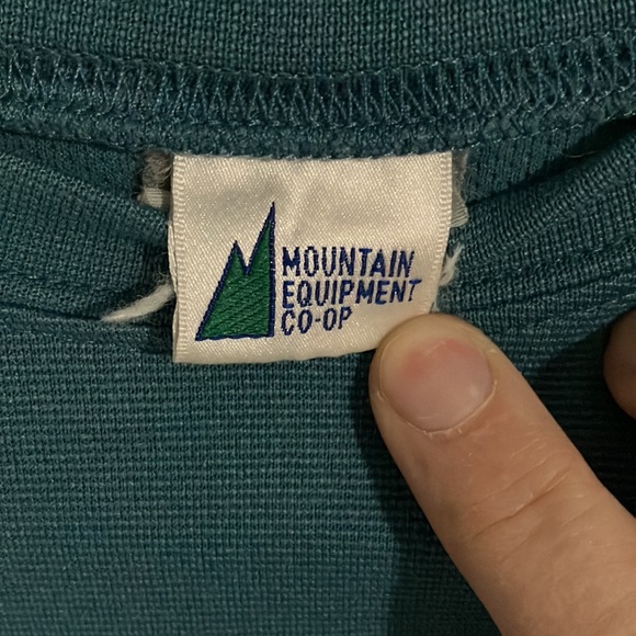 MEC TEE Long Sleeve Knit Green Blue Sz 16 - Picture 4 of 4